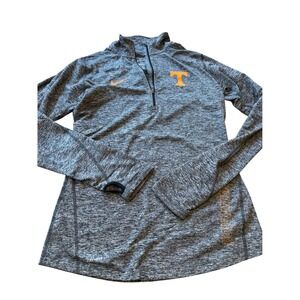 Nike Tennessee Volunteers Dri Fit Quarter Zip Pullover Women's Small Gray Orange